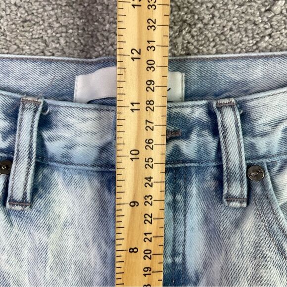 KanCan Dixon Jeans Women's 7/27 Acid Blue Boyfriend High Rise Ripped Light Wash - Picture 11 of 14